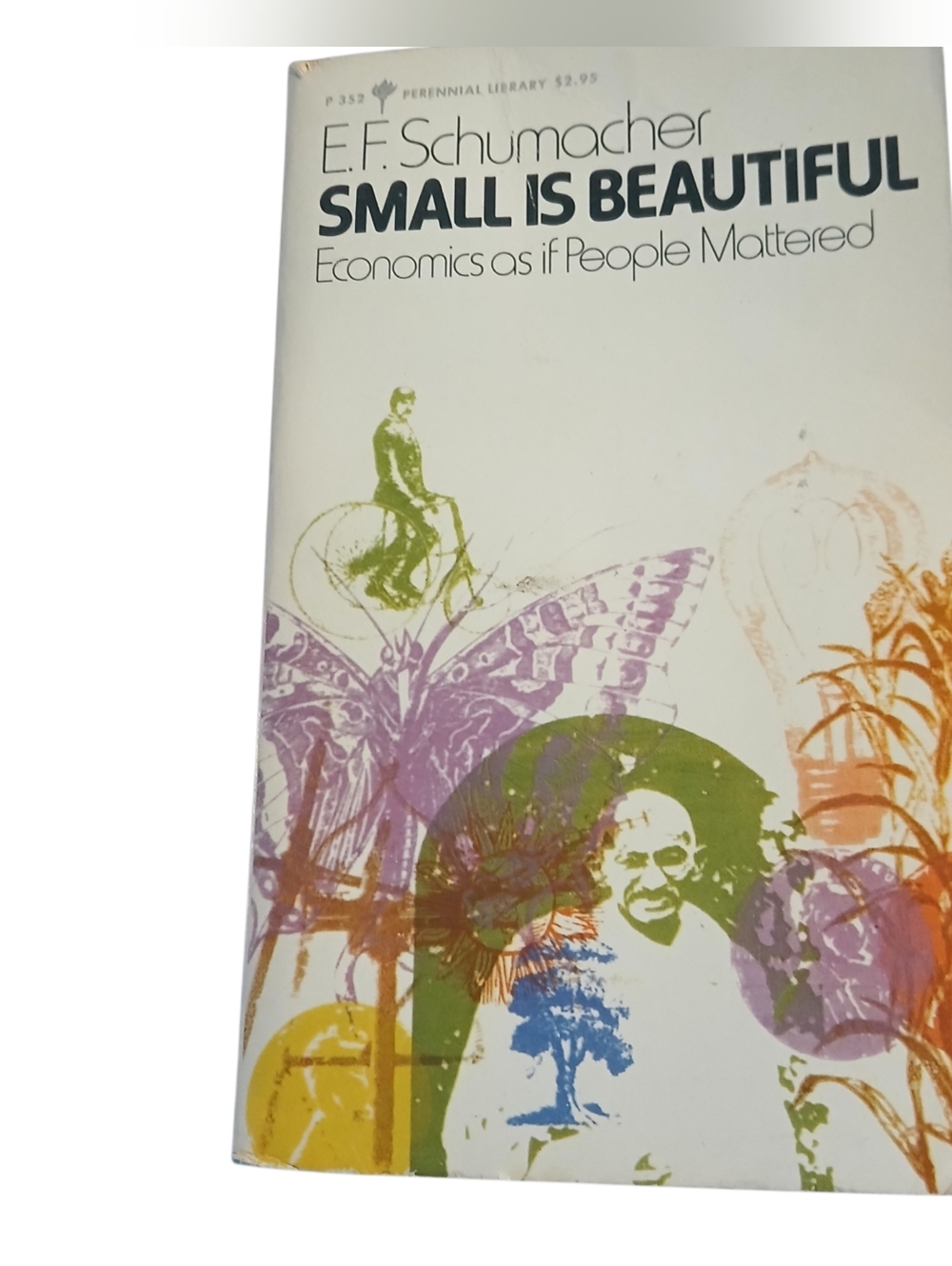 Vintage E.F. Schumacher "Small Is Beautiful" Paperback 1973 Harper & Row